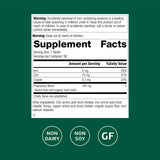 Standard Process Zinc Complex – etiquette et emballage, informations sur les composants et l’utilisation.