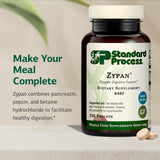 Étiquette Zypan indiquant sans gluten et sans produits laitiers