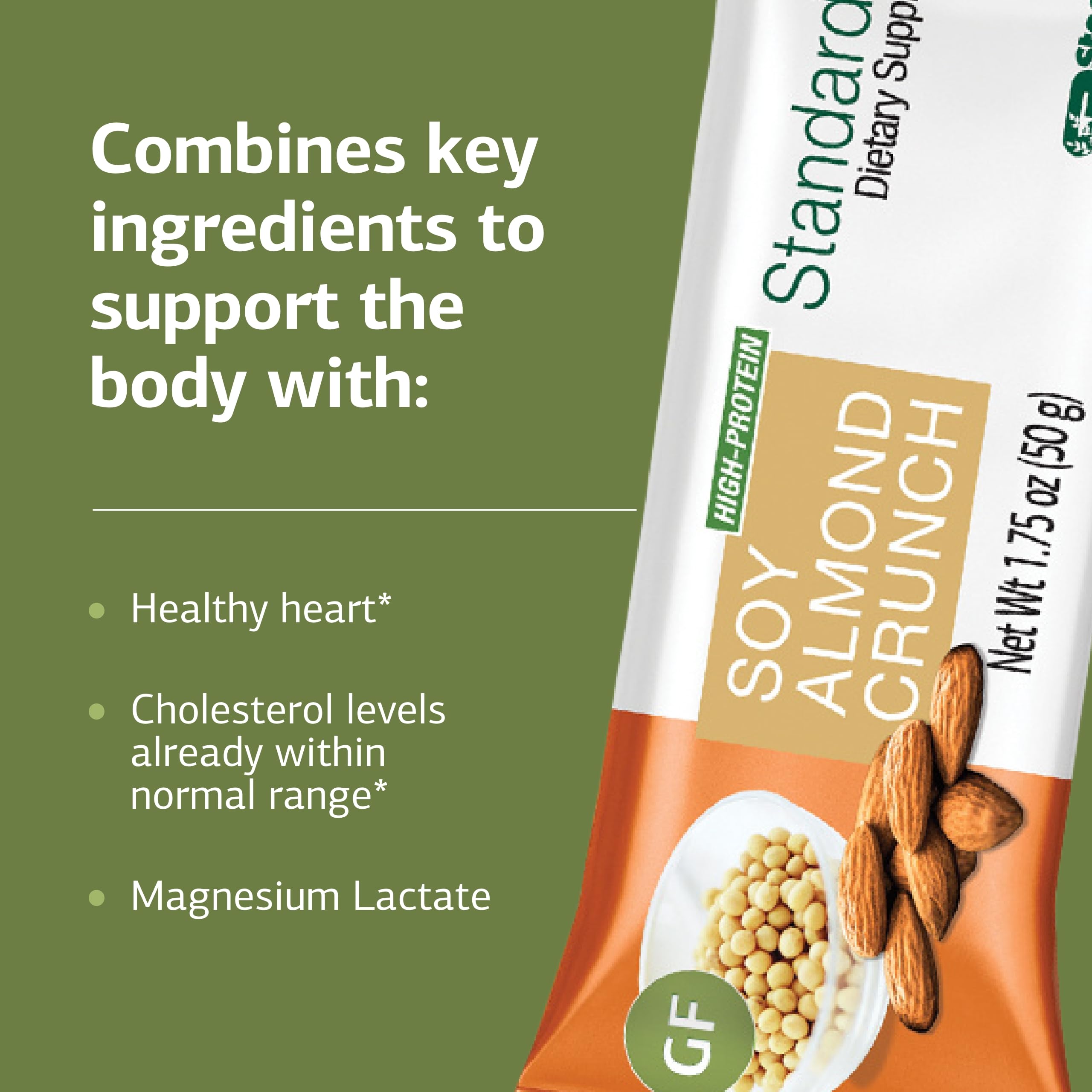 StandardProcess StandardBar Soy Almond Crunch portion individuelle idéale pour les déplacements