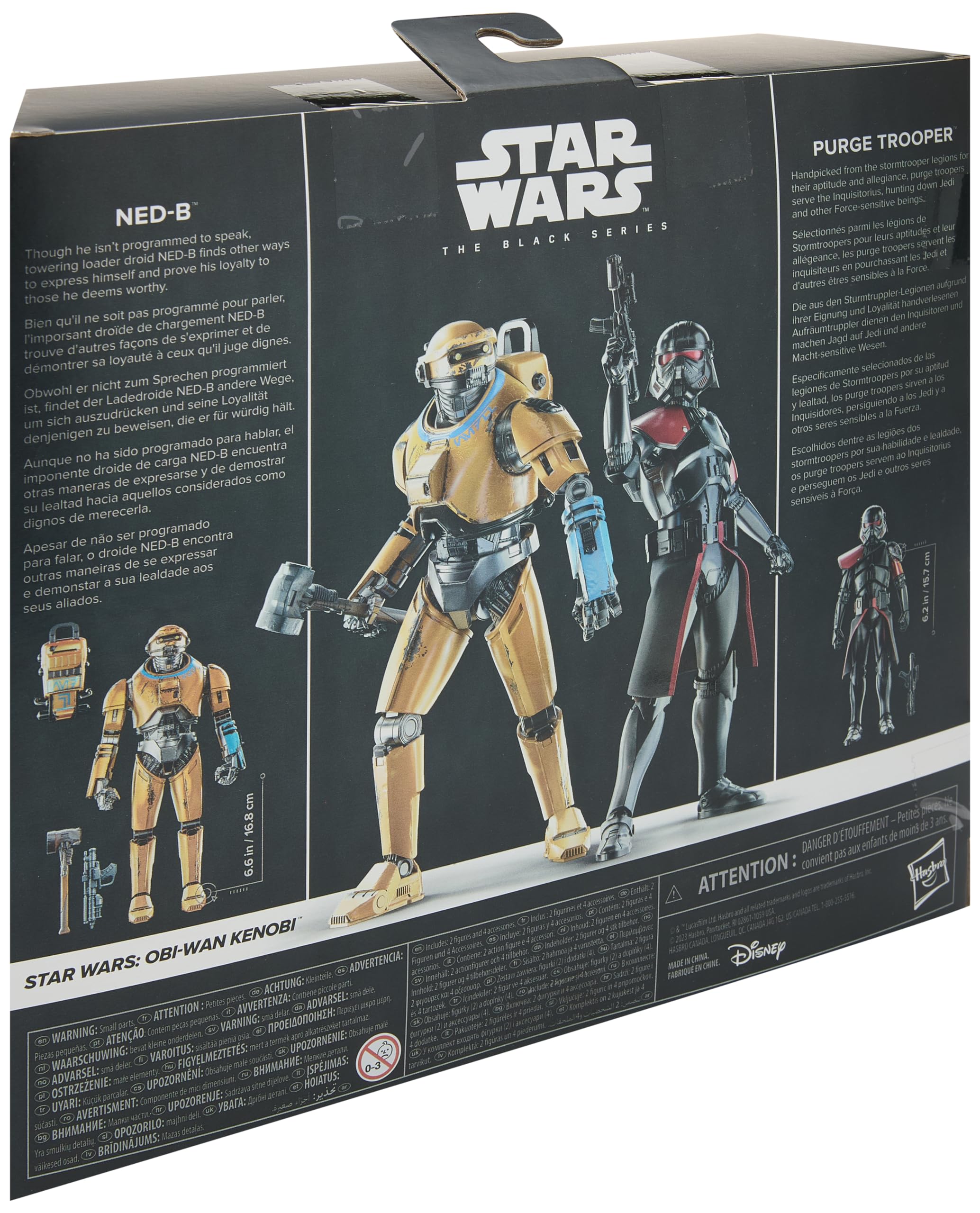 STAR WARS Ned-B et Purge Trooper, set de 2, finitions détaillées et durables.