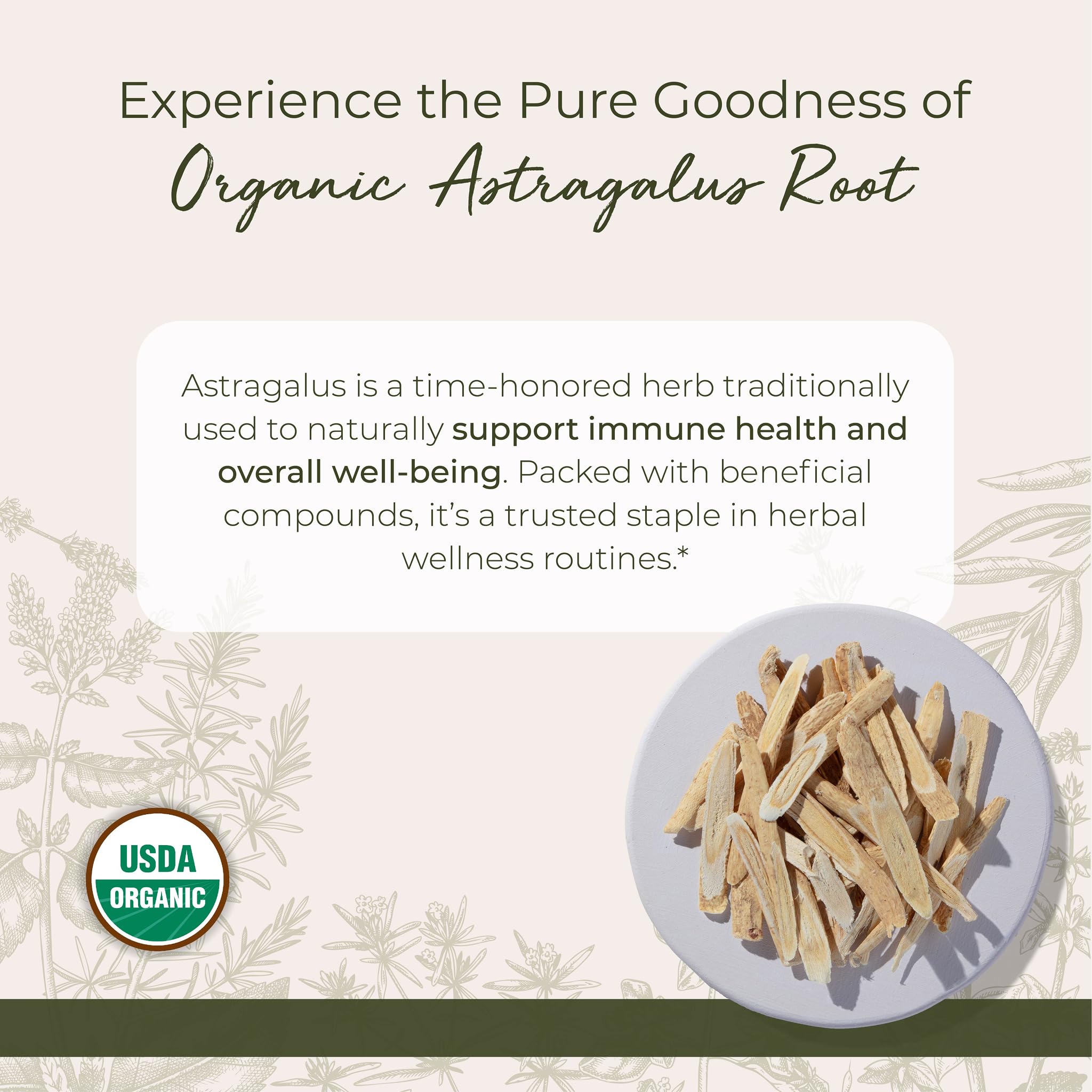 starwest-botanicals astragalus tisane tranchee: arôme doux et utilisation quotidienne.