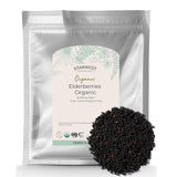 Baies de sureau Starwest Botanicals bio séchées, ensemble coloré et arômatique