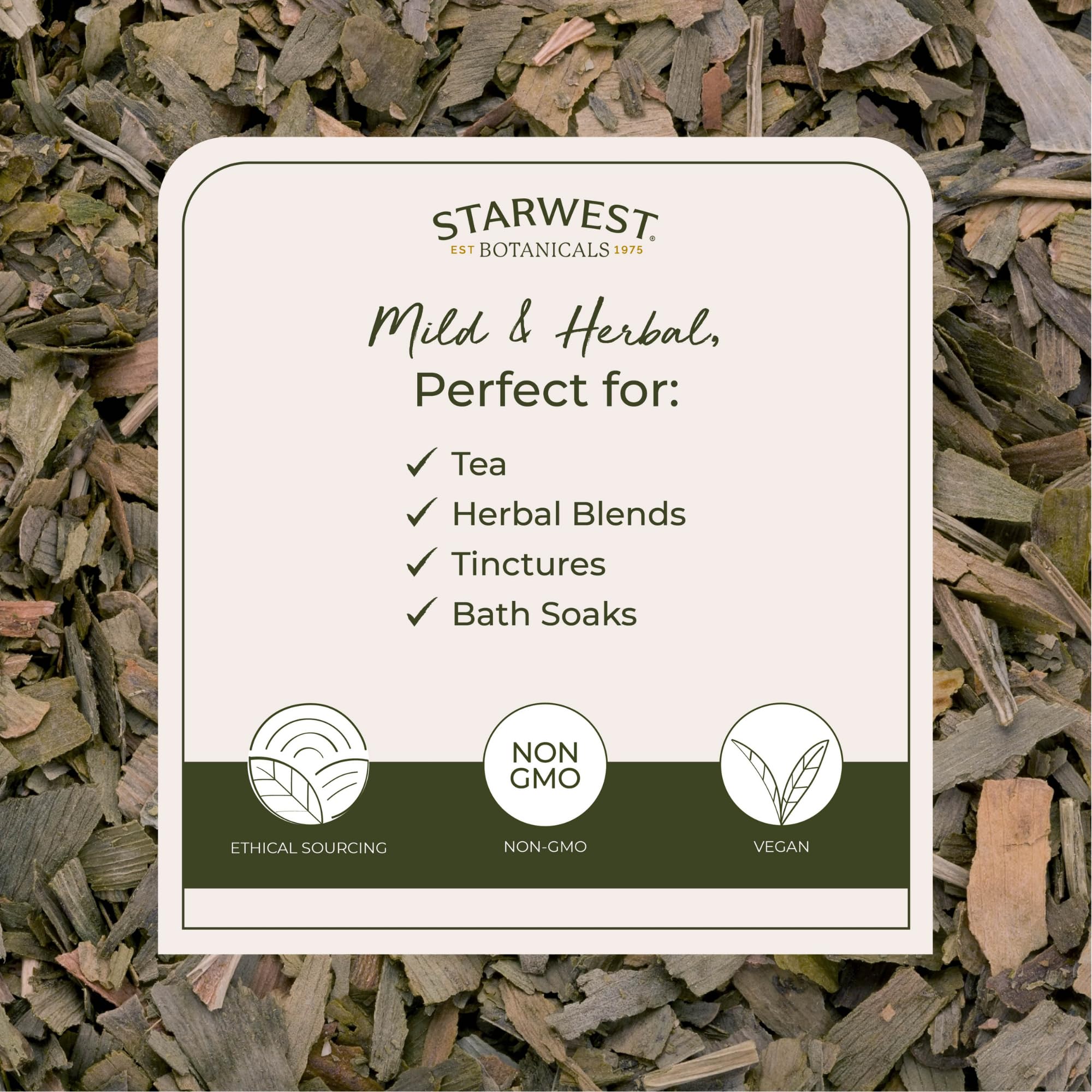 Starwest Botanicals Ginkgo — infusion facile avec feuilles pour thé.