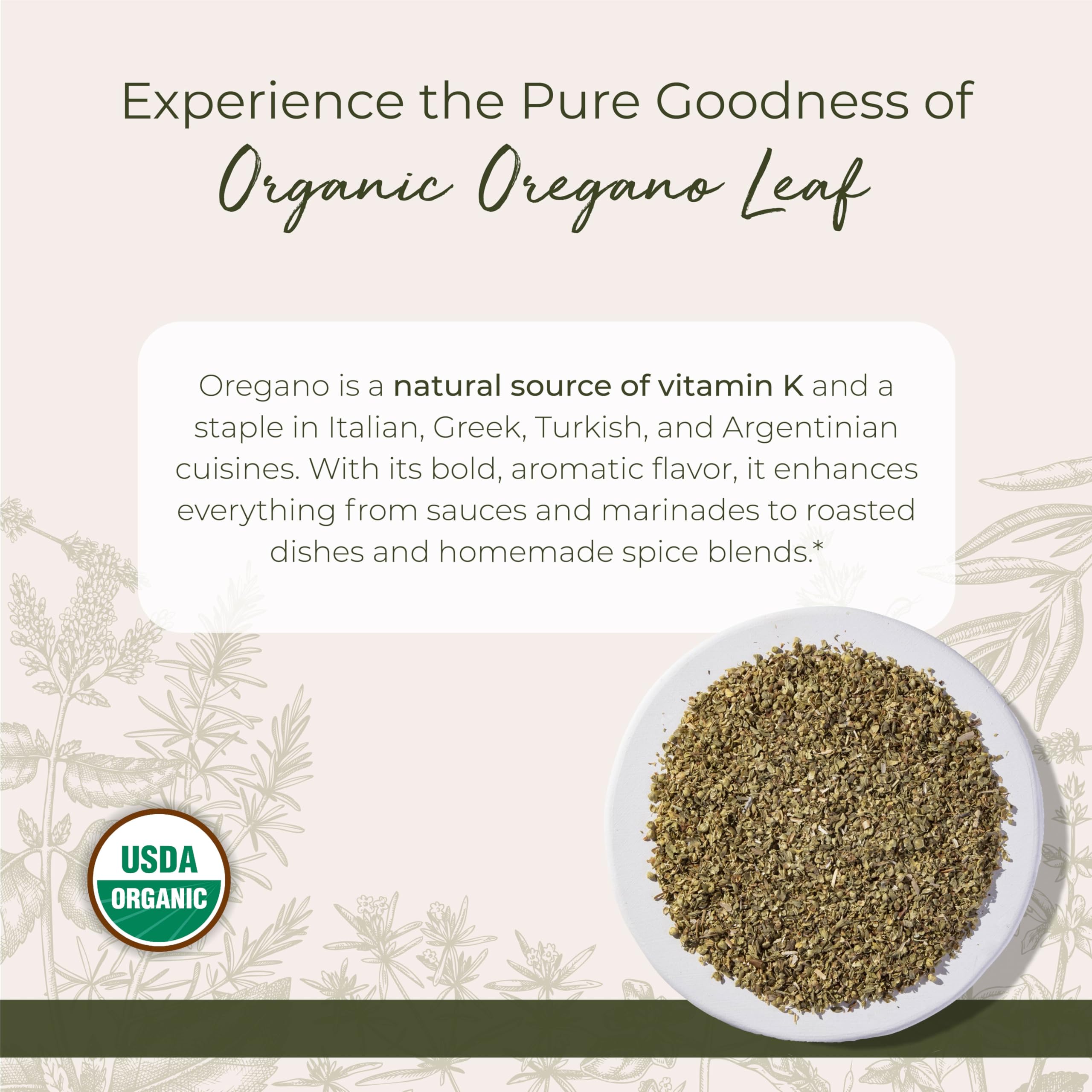 Starwest Botanicals Origan en poudre, texture fine pour sauces et assaisonnements.