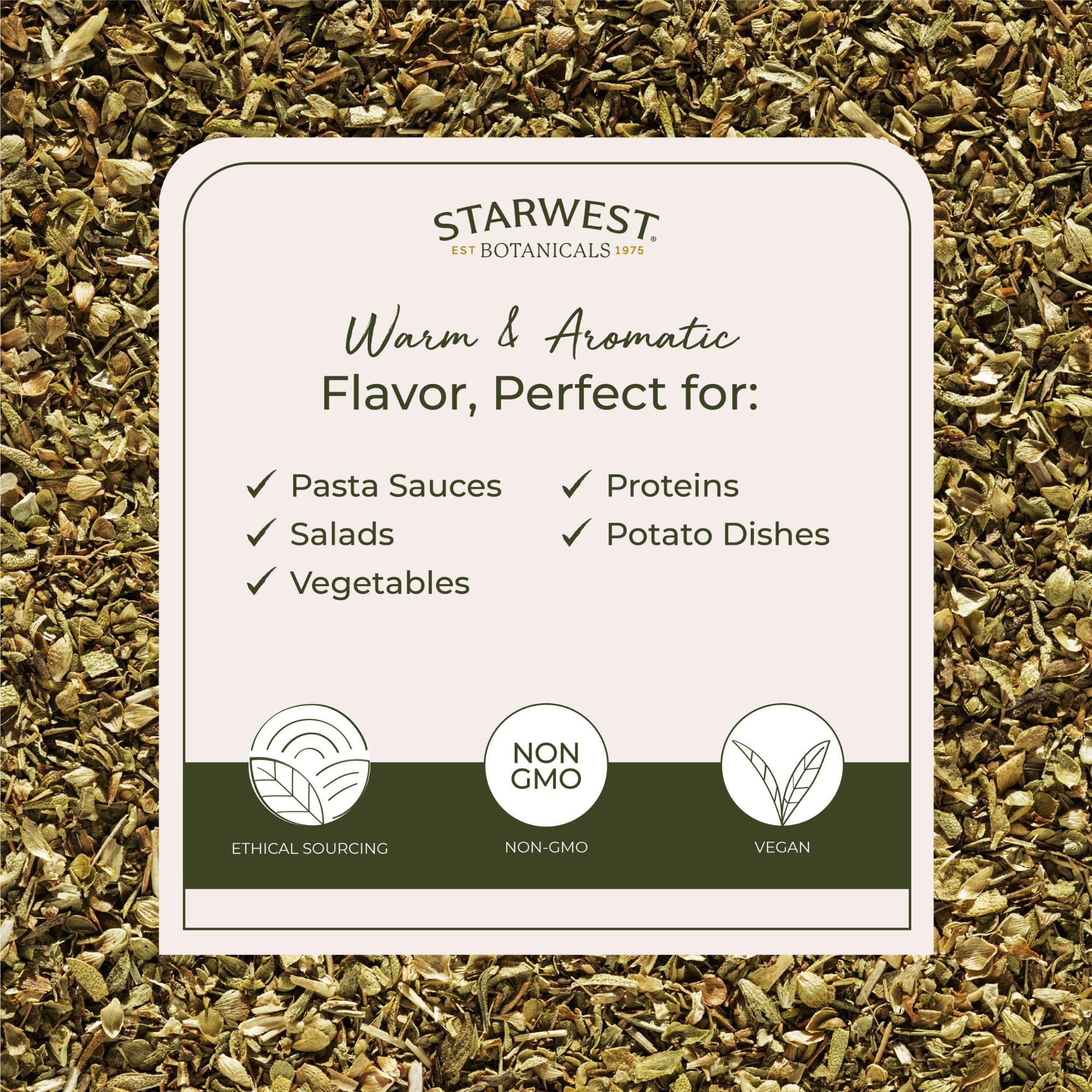 Starwest Botanicals Origan en vrac 1 lb, pratique pour cuisiner.