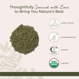 Starwest Botanicals Poudre de Blé Bio idéale dans thé, jus ou eau pour un apport nutritif.