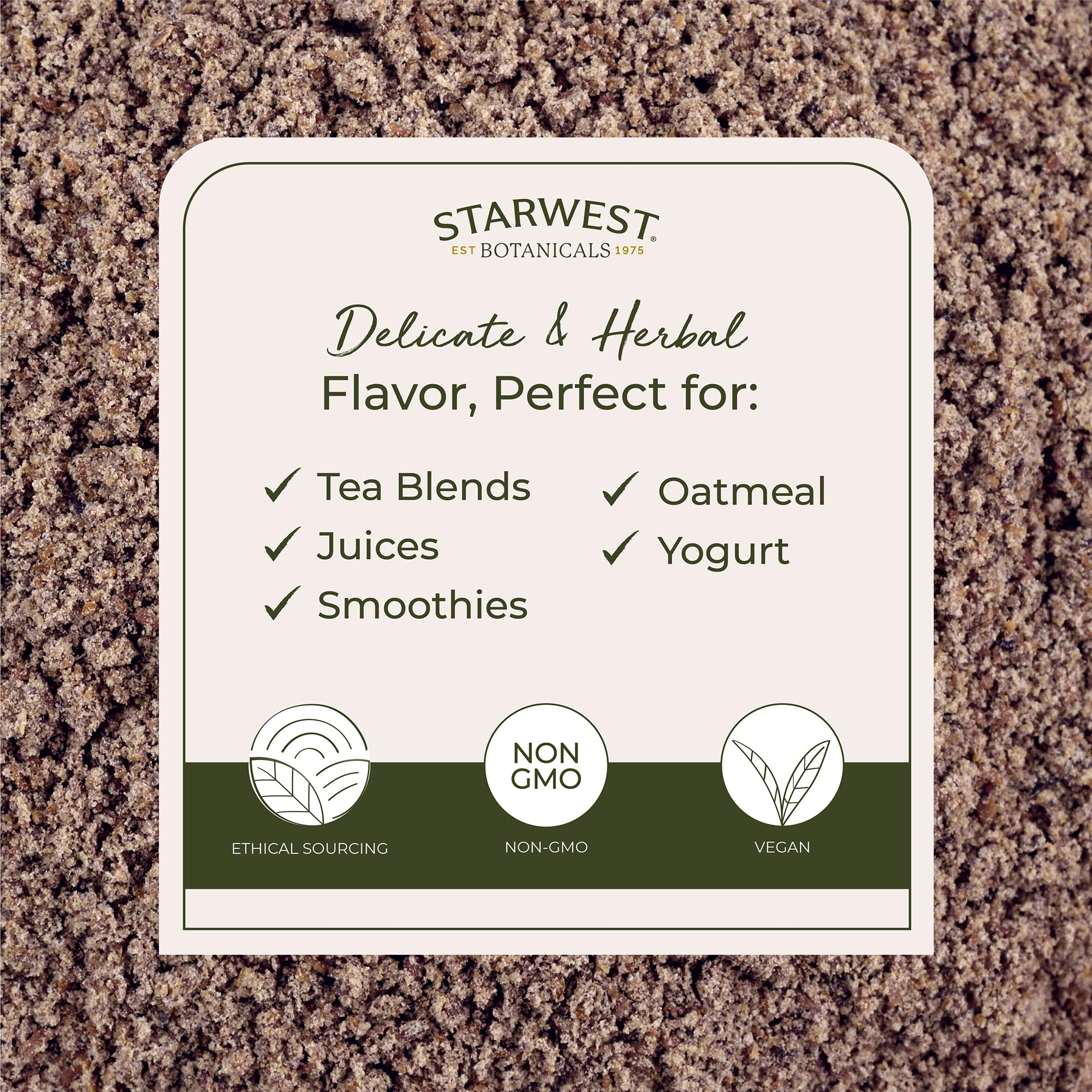 Poudre chardon-marie Starwest Botanicals pour yaourt et flocons d avoine