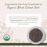 Starwest Botanicals racine actée noire biologique coupe et tamisée, parfaite pour teintures.