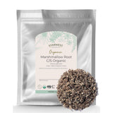Starwest Botanicals racine-guimauve séchée prête à infuser une tisane douce.