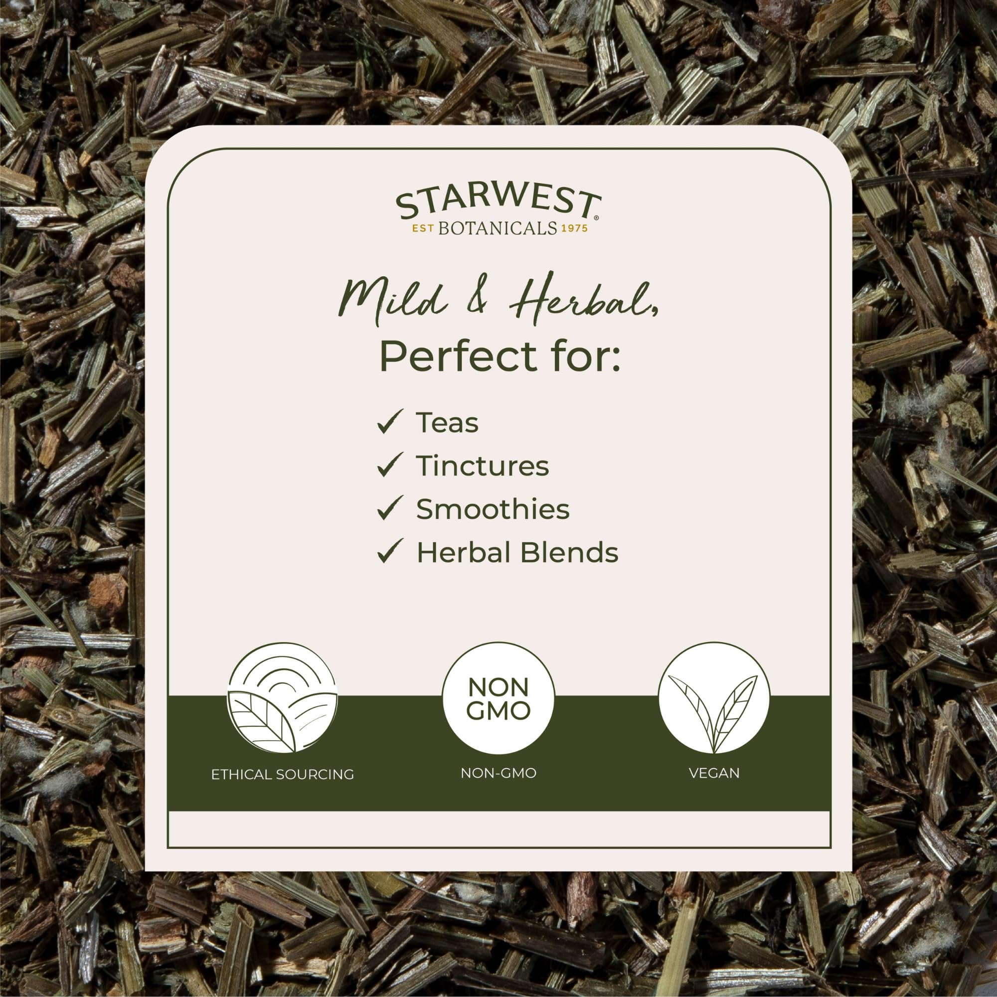 Starwest Cleavers herb biologique, parfait pour salades et bouillons apportant une touche verte.