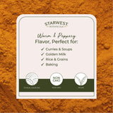 Starwest Curcuma emballage bulk 2lb: option économique pour grandes cuisines.