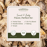Sachet refermable Starwest pour Gingembre Bio, fraîcheur et conservation.