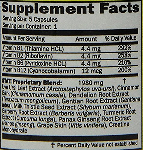 Stat Flush capsules vue rapprochée, faciles a avaler.