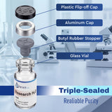 STAT Lab Peptides: bouchons sécurisés et repères de mesure pour manipulation fiable