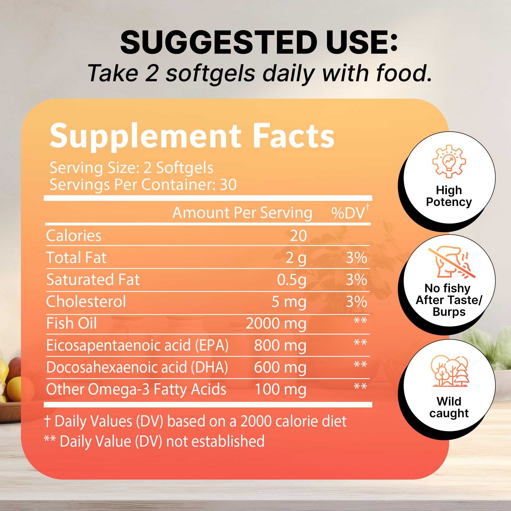 STAW Omega-3 Next Level : apport EPA et DHA dans chaque dosage