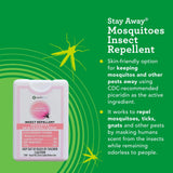 EarthKind Stay Away Picaridin offre une protection jusqu’à 14h dans diverses situations.