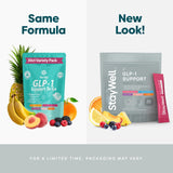 Stay-Well Naturals GLP-1 sachet poudre prêt à mélanger pour le contrôle des envies.