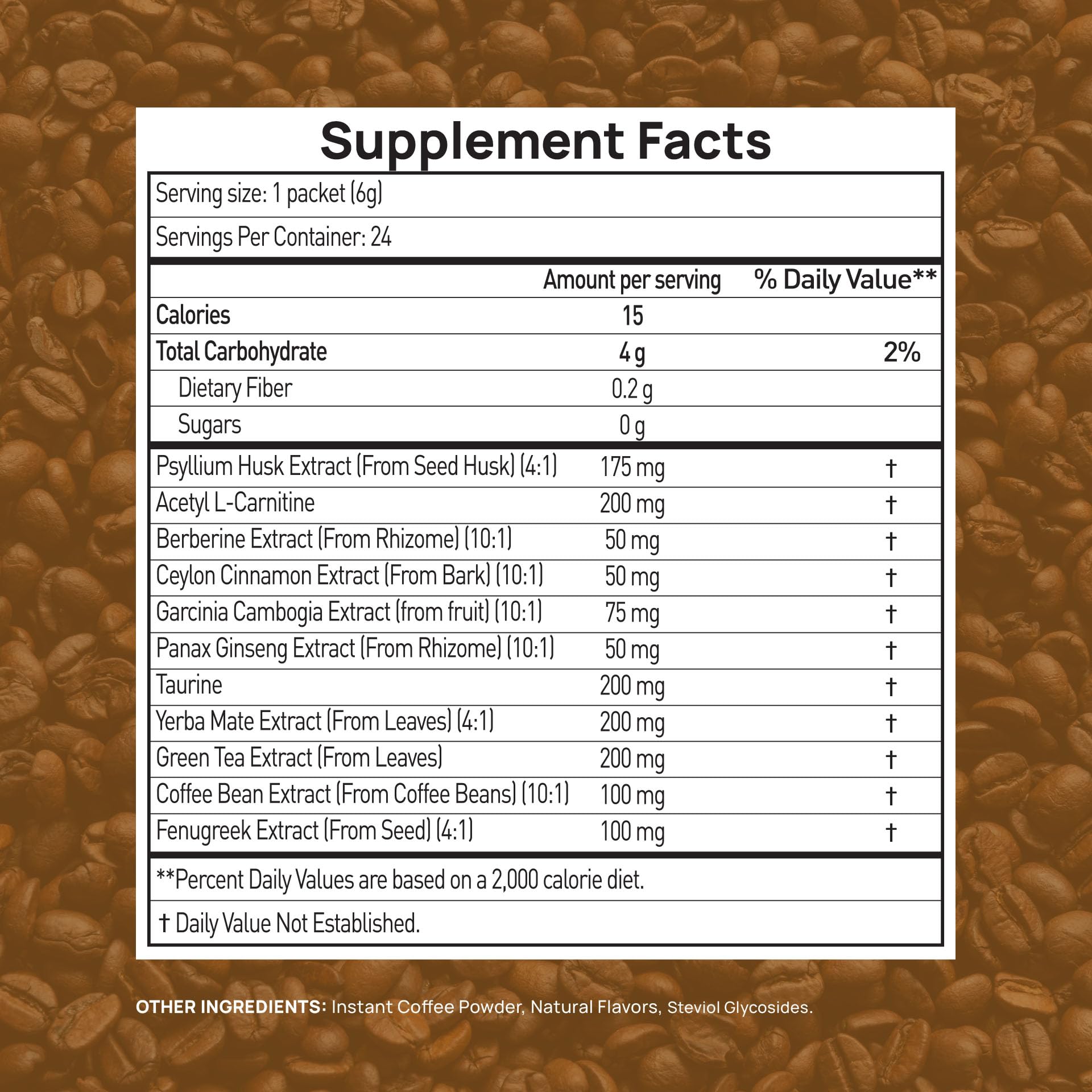 Stay-Well Naturals Slim Coffee GLP-1 Arabica-tasse, vapeur et parfum riche