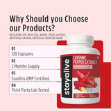 STAY ALIVE Cayenne 6-en-1 – extrait de curcuma et betterave dans la formule