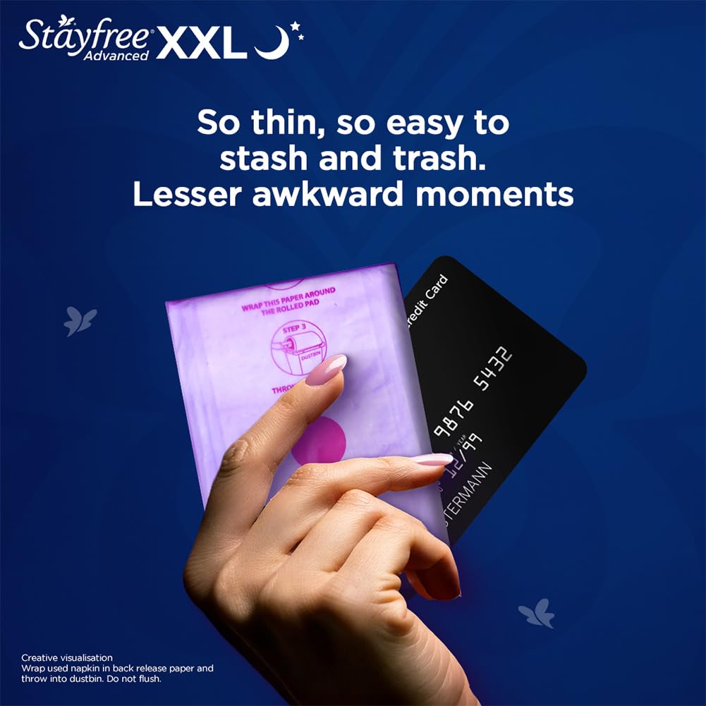 Stayfree Avance XL confort tout au long de la nuit.