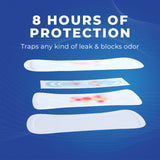 Stayfree Maxi Pads couverture-douce : sensation agréable sur la peau toute la journée