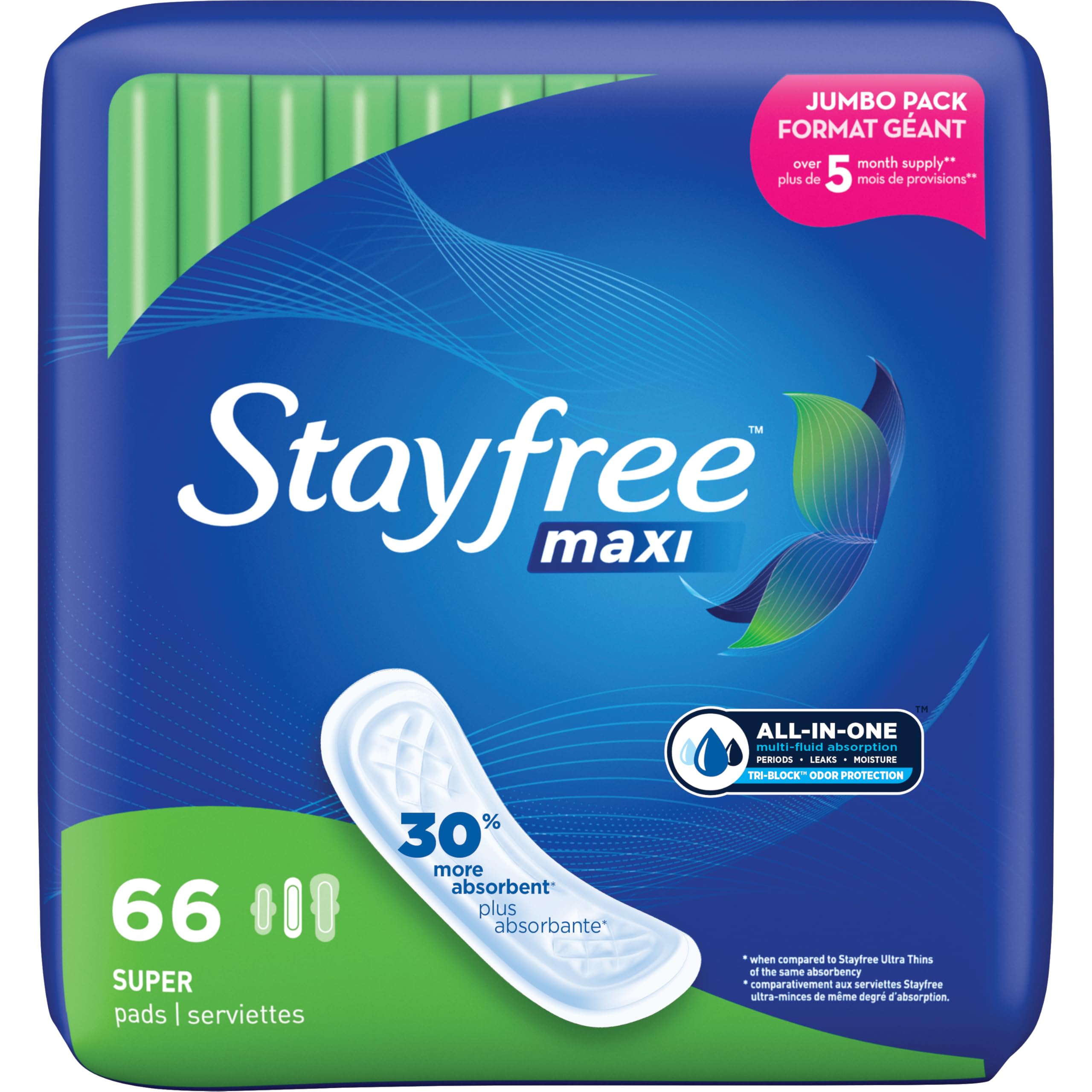 Stayfree Maxi Pads utilisation-quotidienne : protection fiable pour des journées sans soucis