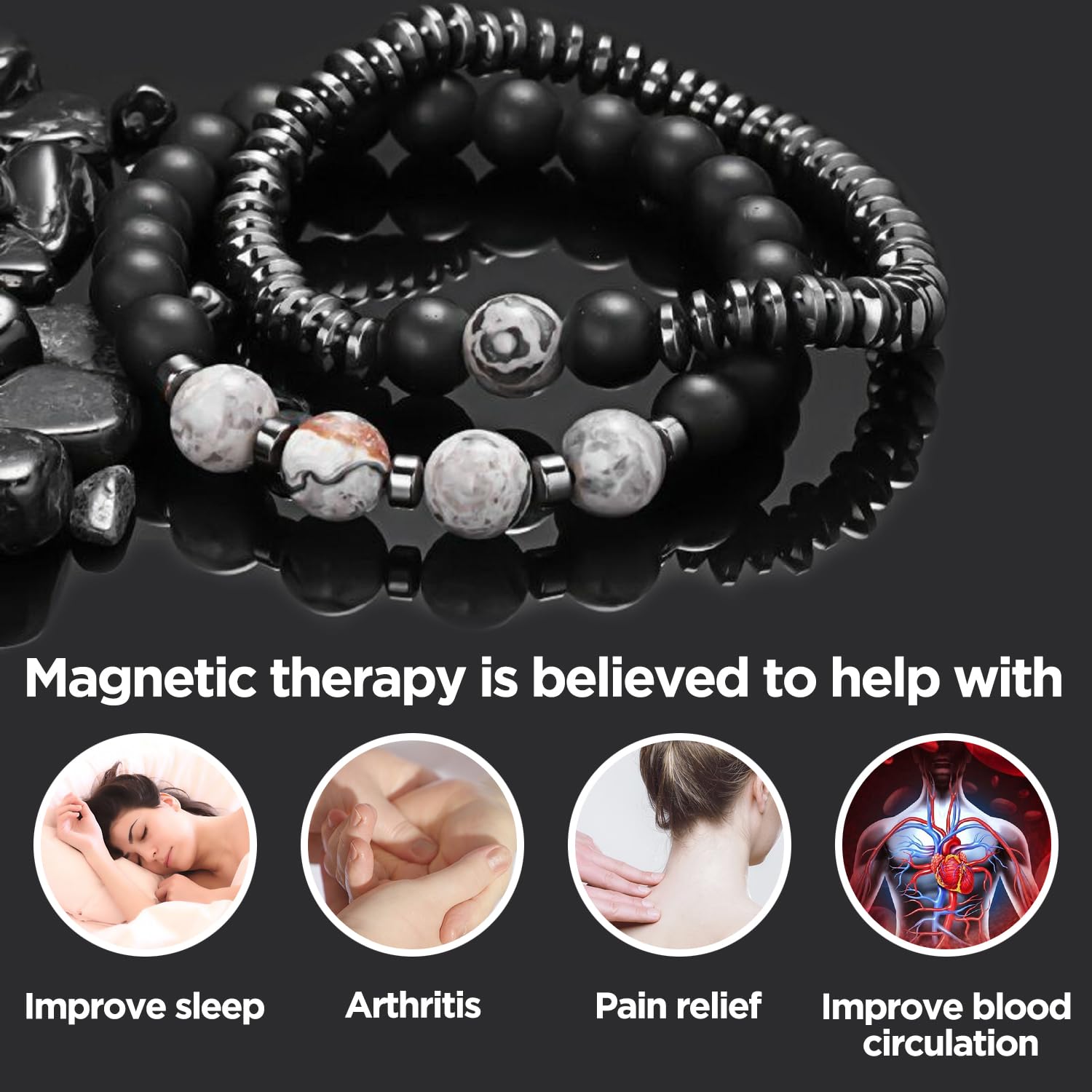 STCORPS7 bracelet magnetique porté pendant une séance de yoga, énergie et concentration.