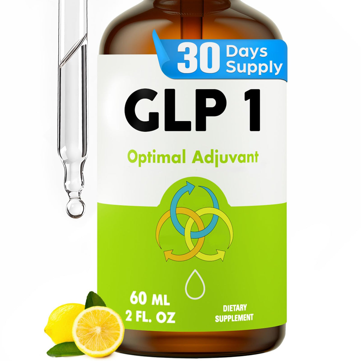 Steblowlly GLP‑1 Gouttes citron flacon 60 ml pour une utilisation quotidienne