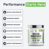 SteelFit Creapure Créatine Monohydrate, doseur pratique pour doser facilement.