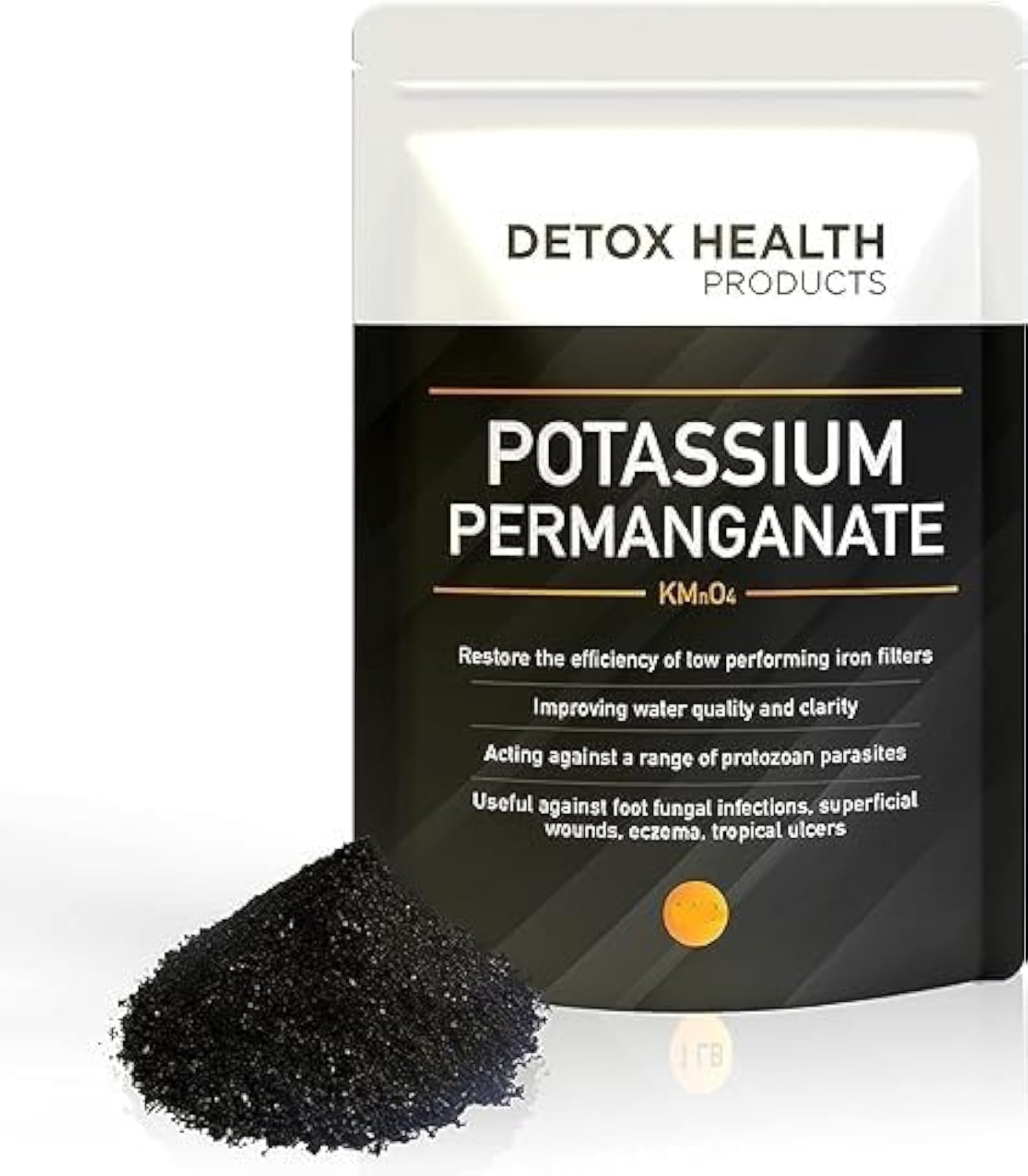STELLAR CHEMICAL CORP Cristal permanganate potassium, poudre libre, pratique pour stockage.