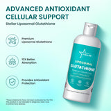 Boîte Stellar Liposomal Glutathione prête pour une utilisation régulière.
