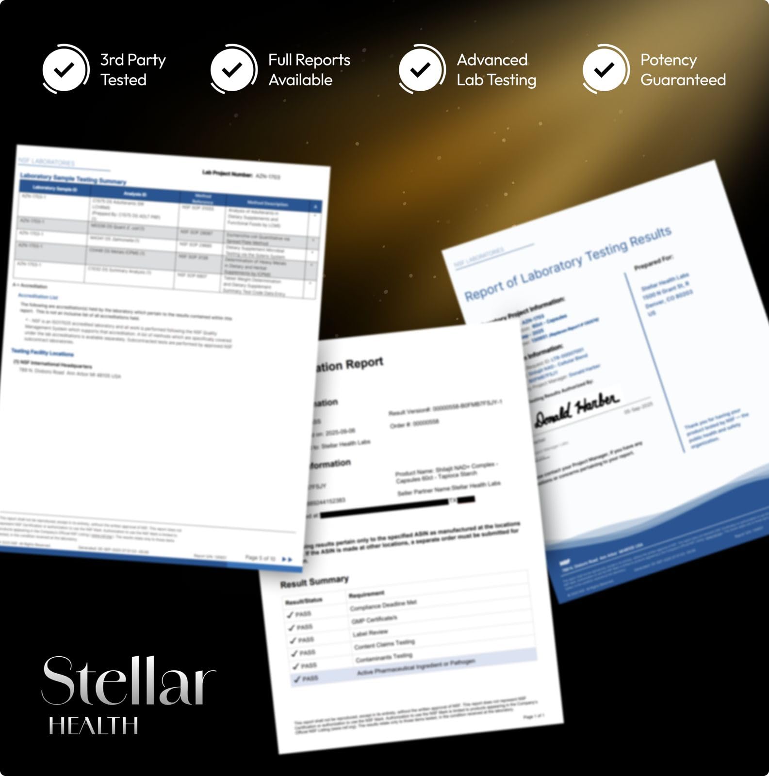 Stellar Health – nicotinamide riboside NR pour NAD+ et énergie durable.