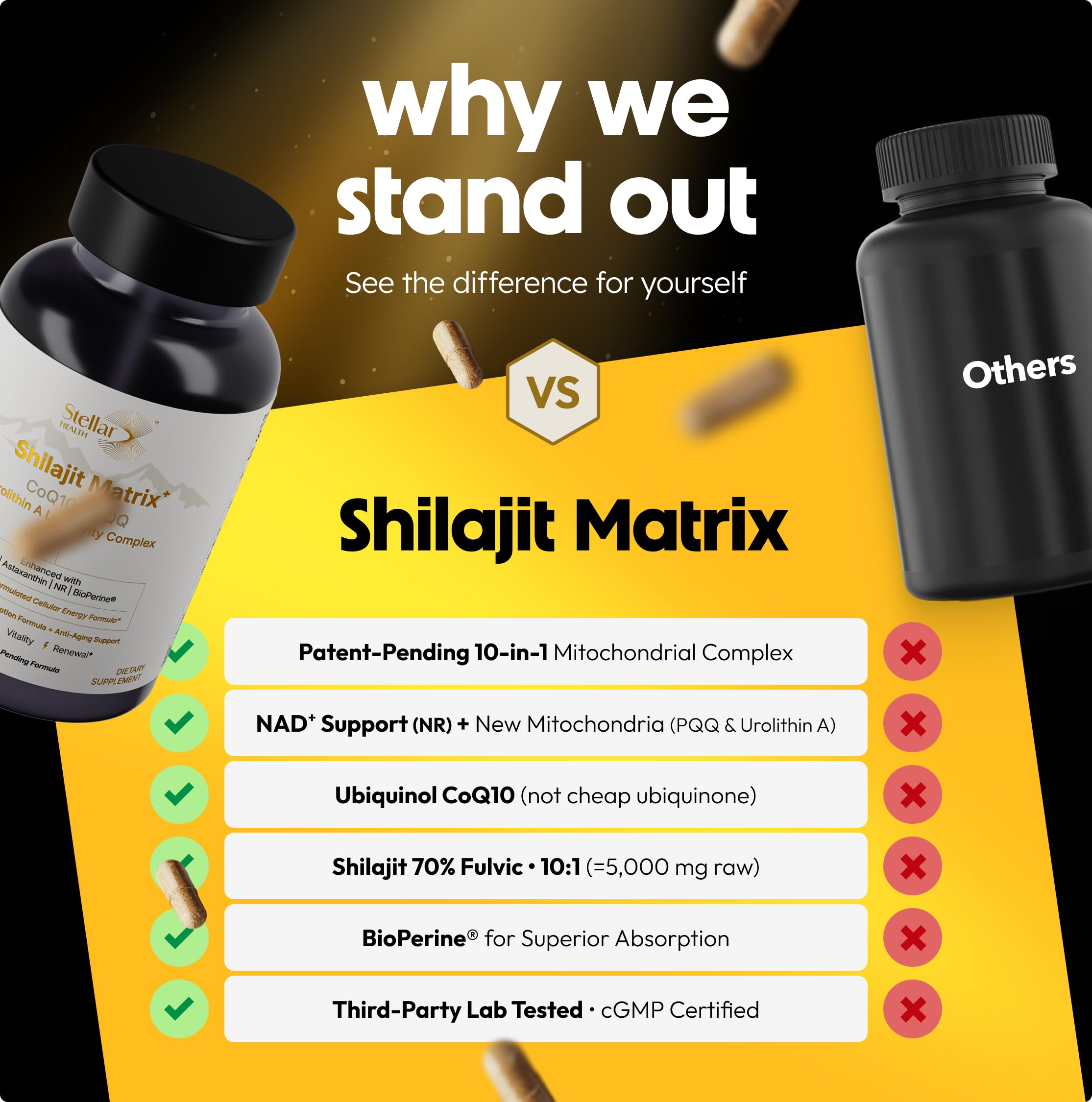 Stellar Health – urolithine A pour soutien métabolique et récupération.
