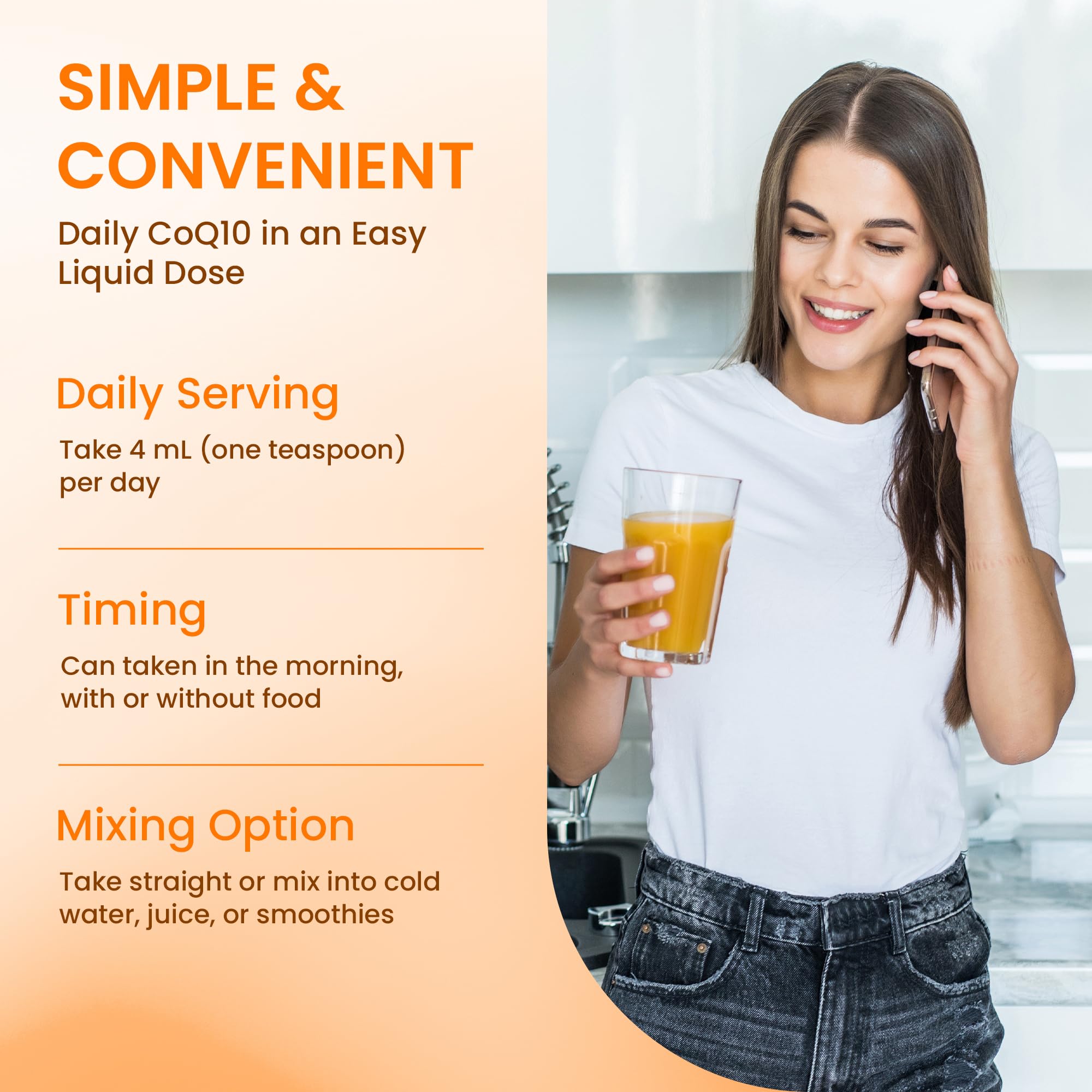 Stellar Liposomal CoQ10 etiquette-produit met en valeur une formule pure et sans OGM.