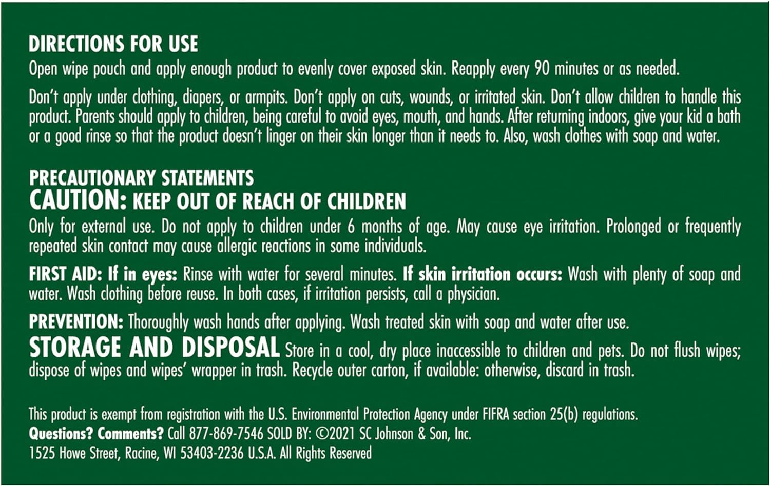 Stem lingettes anti-moustiques 30 lingettes au total, kit polyvalent.