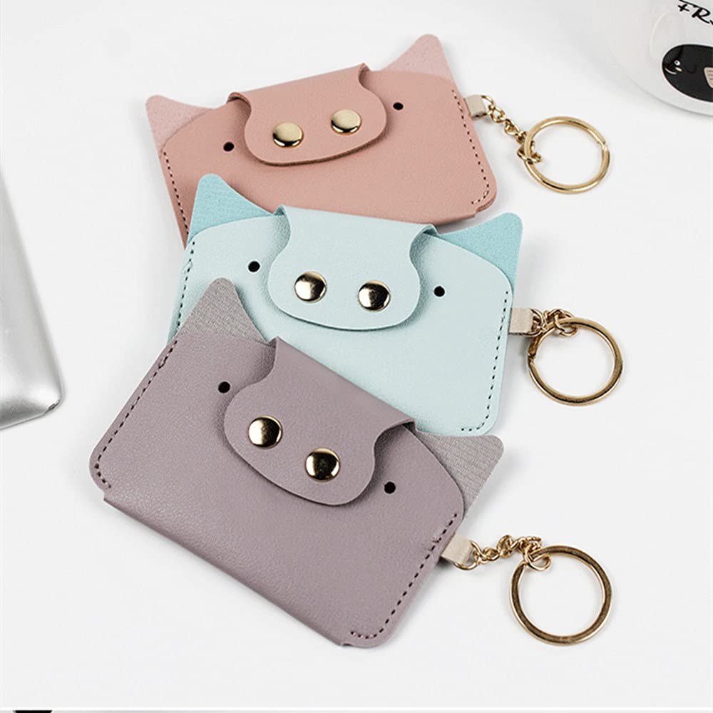 Format compact et léger de l'étui STERCULIA en PU cuir rose clair.