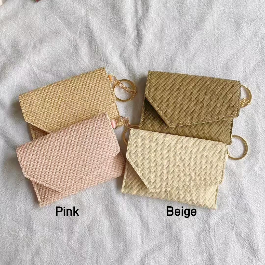 STERCULIA pochette porte-carte beige protège petits objets en déplacement.