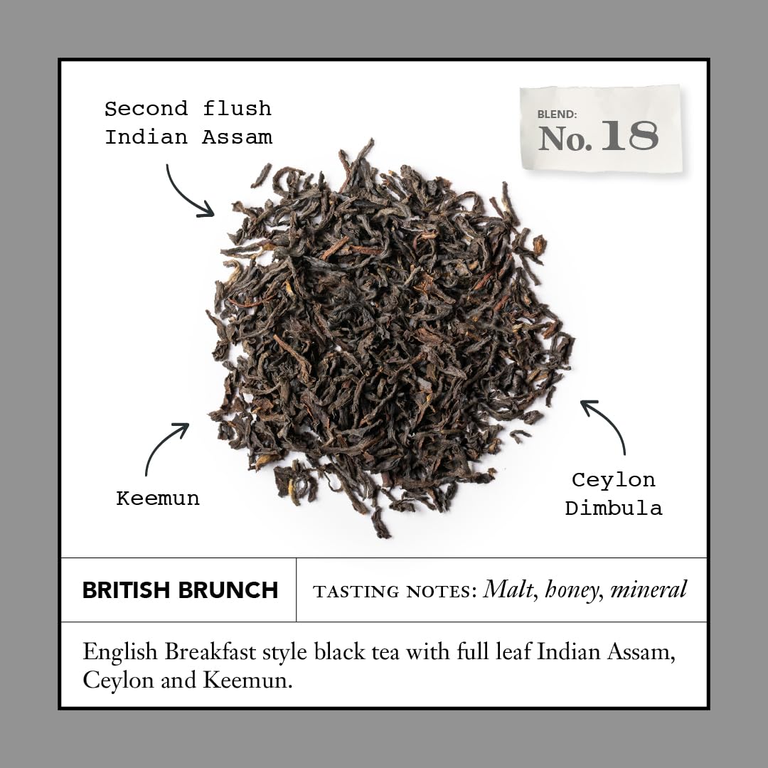 Steven Smith Teamaker British Brunch No.18, boite-sachets : rangement pratique et préparation facilitée