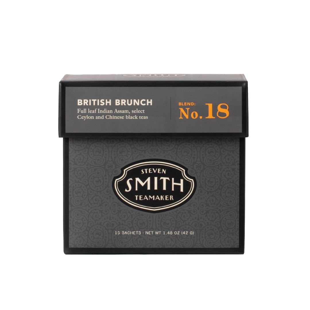 Steven Smith Teamaker British Brunch No.18, sachets-te-noir : infusion rapide et corsée idéale matin