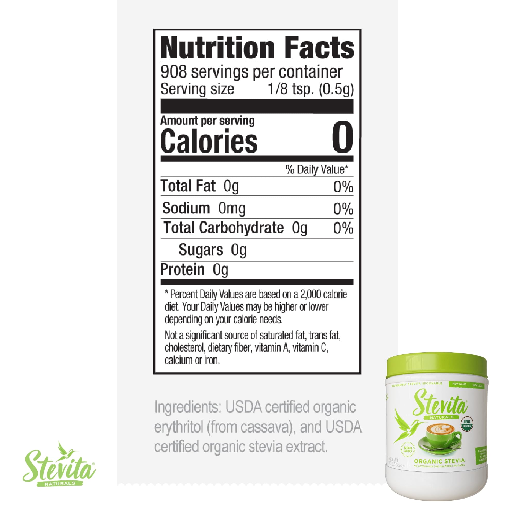 Stevita-stevia-erythritol-texture-lisse montre une texture douce et sans amertume, parfaite pour boissons et desserts.