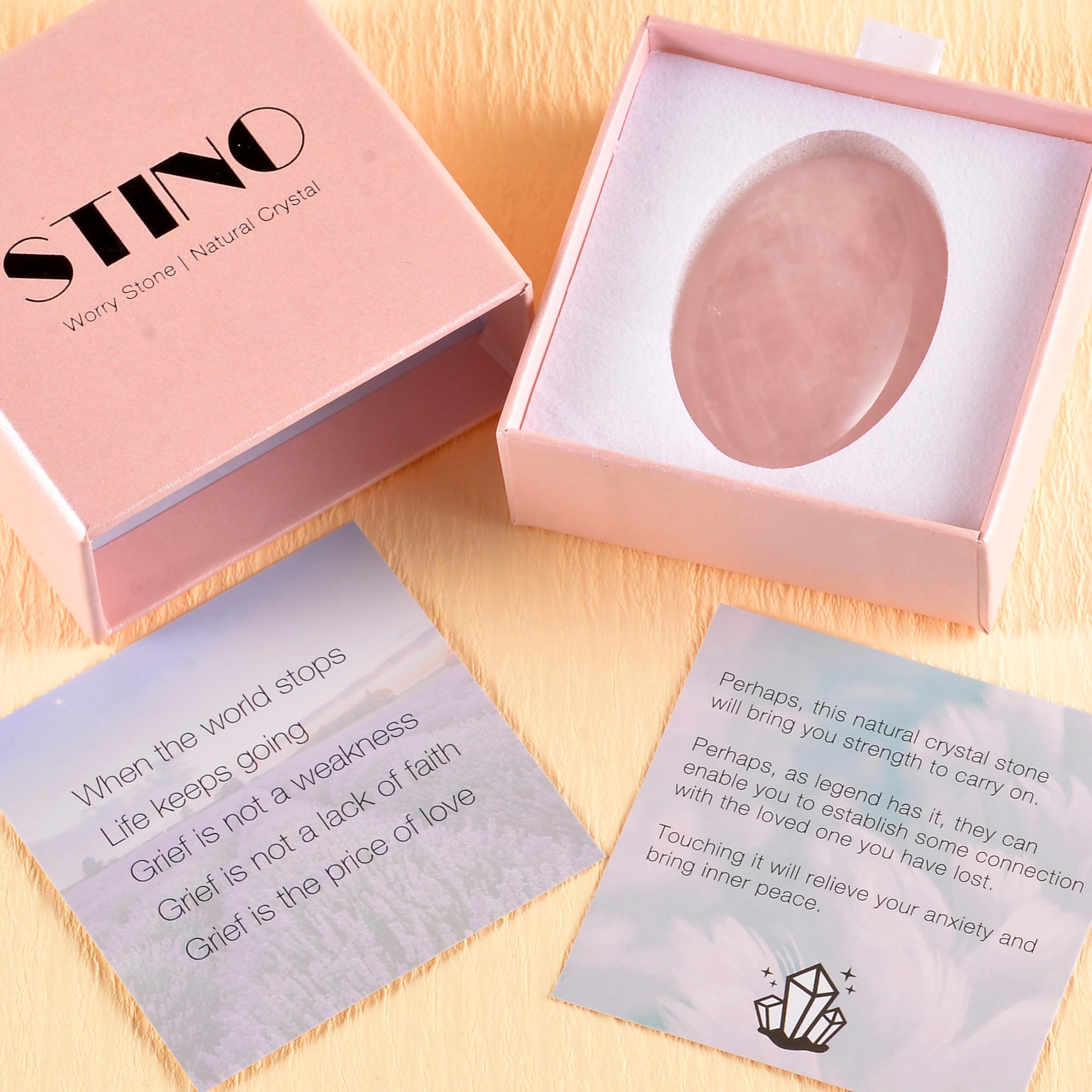 Stino emballage-coffret soigné, expérience cadeau raffinée.