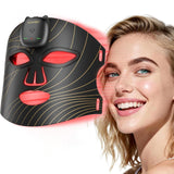 Masque Stofiro en lumière rouge 850 nm sur le visage, soin à domicile pour le confort quotidien