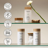 Vue vitrine Stonehenge Health Dynamic Brain, packaging et bénéfices potentiels visibles.
