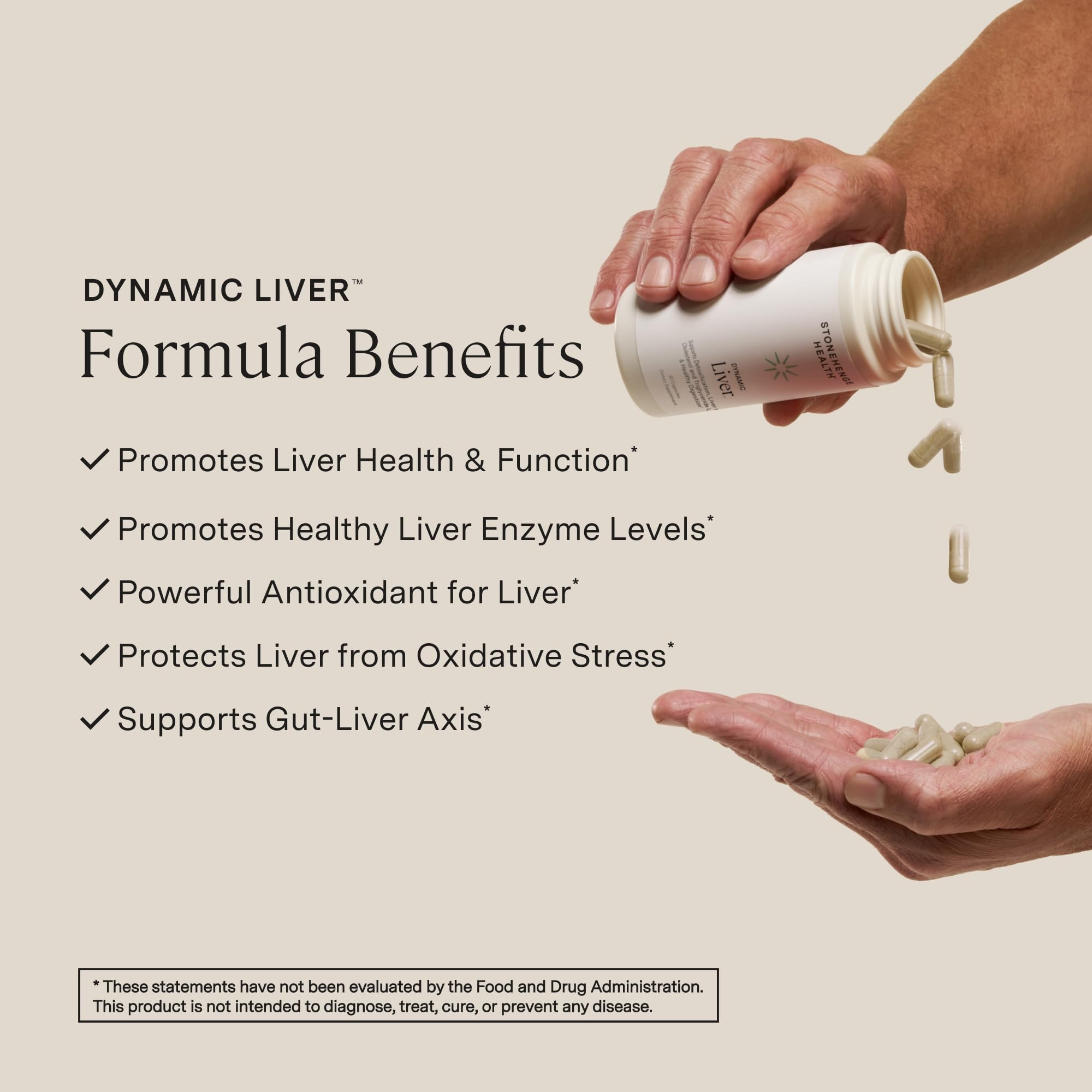 Gélules Stonehenge Health Dynamic Liver: formulation Siliphos pour le foie.