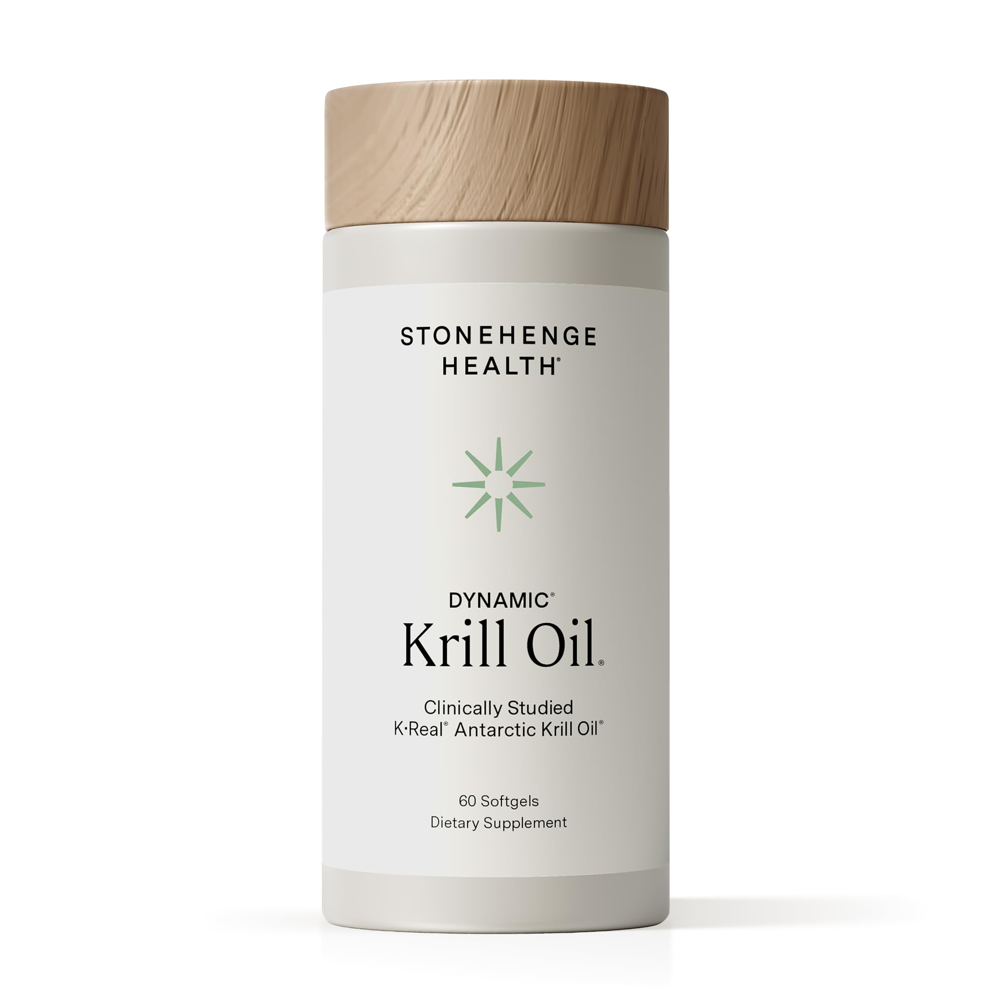 Stonehenge Health Dynamic Krill Oil 1600mg – bouteille prête à l’emploi, absorption optimisée.