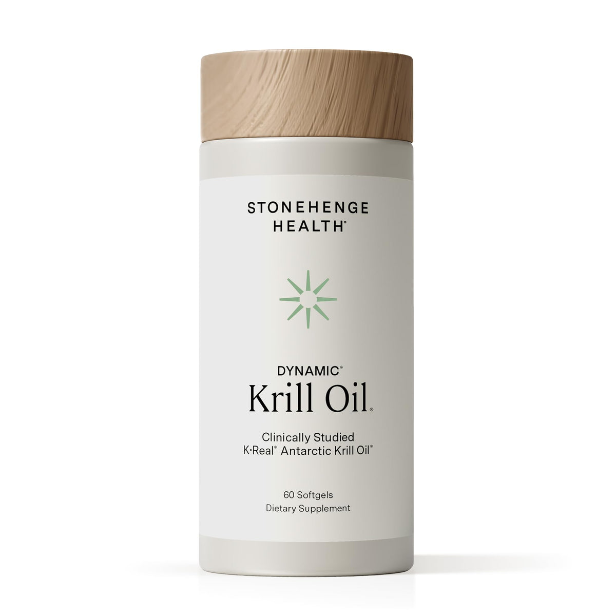 Stonehenge Health Dynamic Krill Oil 1600mg – bouteille prête à l’emploi, absorption optimisée.