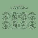 Stonehenge Health Dynamic Nerve vue globale: image claire du flacon et des capsules.