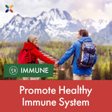 Stop Aging Now EpiCor – visuel axé sur le soutien immunitaire possible.