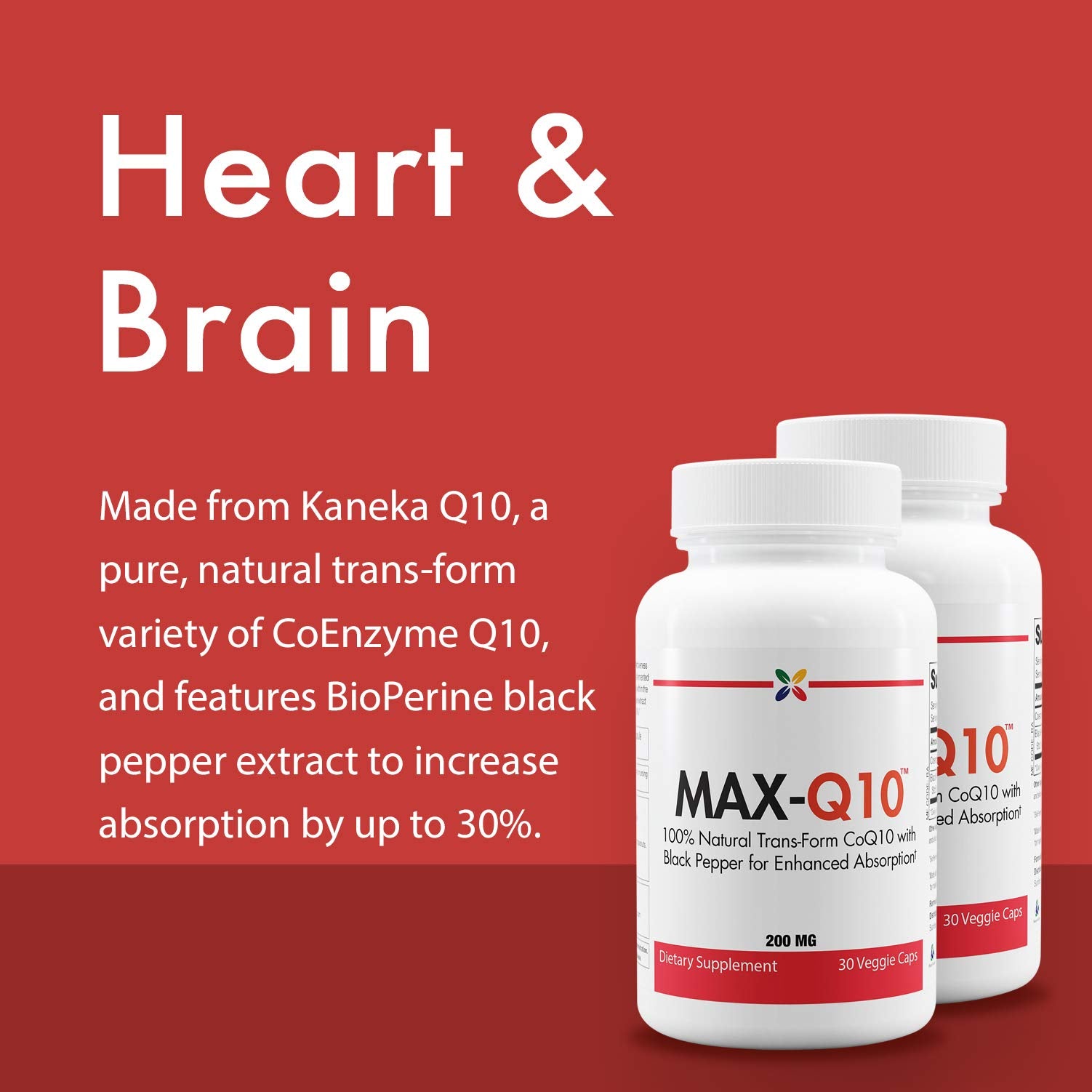 Stop Aging Now Max-Q10 – capsules faciles à avaler, absorption potentielle
