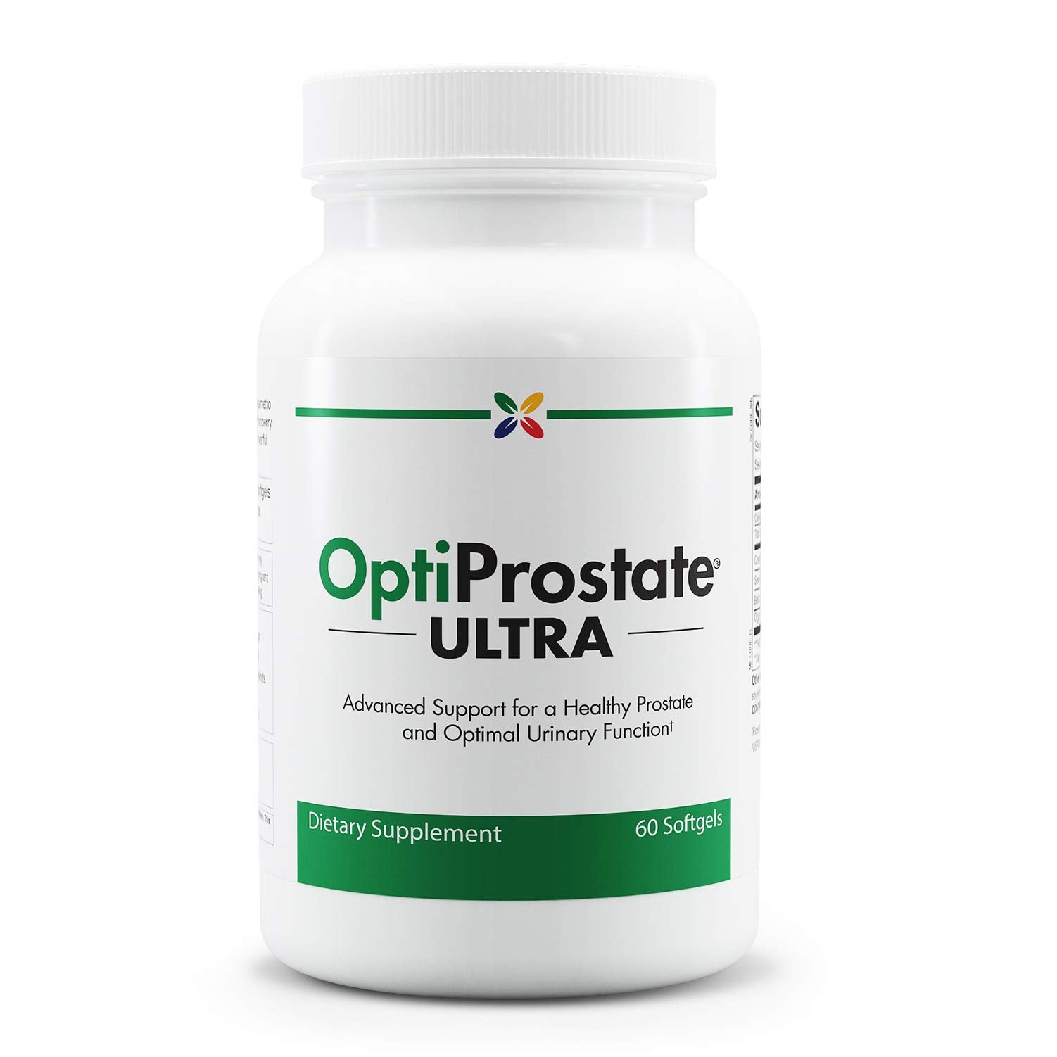 Stop Aging Now OptiProstate Ultra – bouteille et pilules faciles à prendre au quotidien.